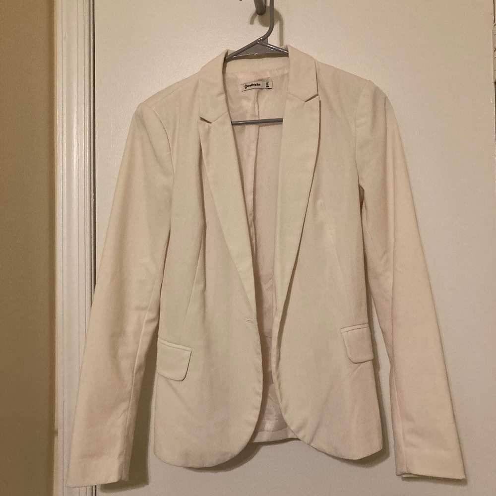 Cream-colored blazer